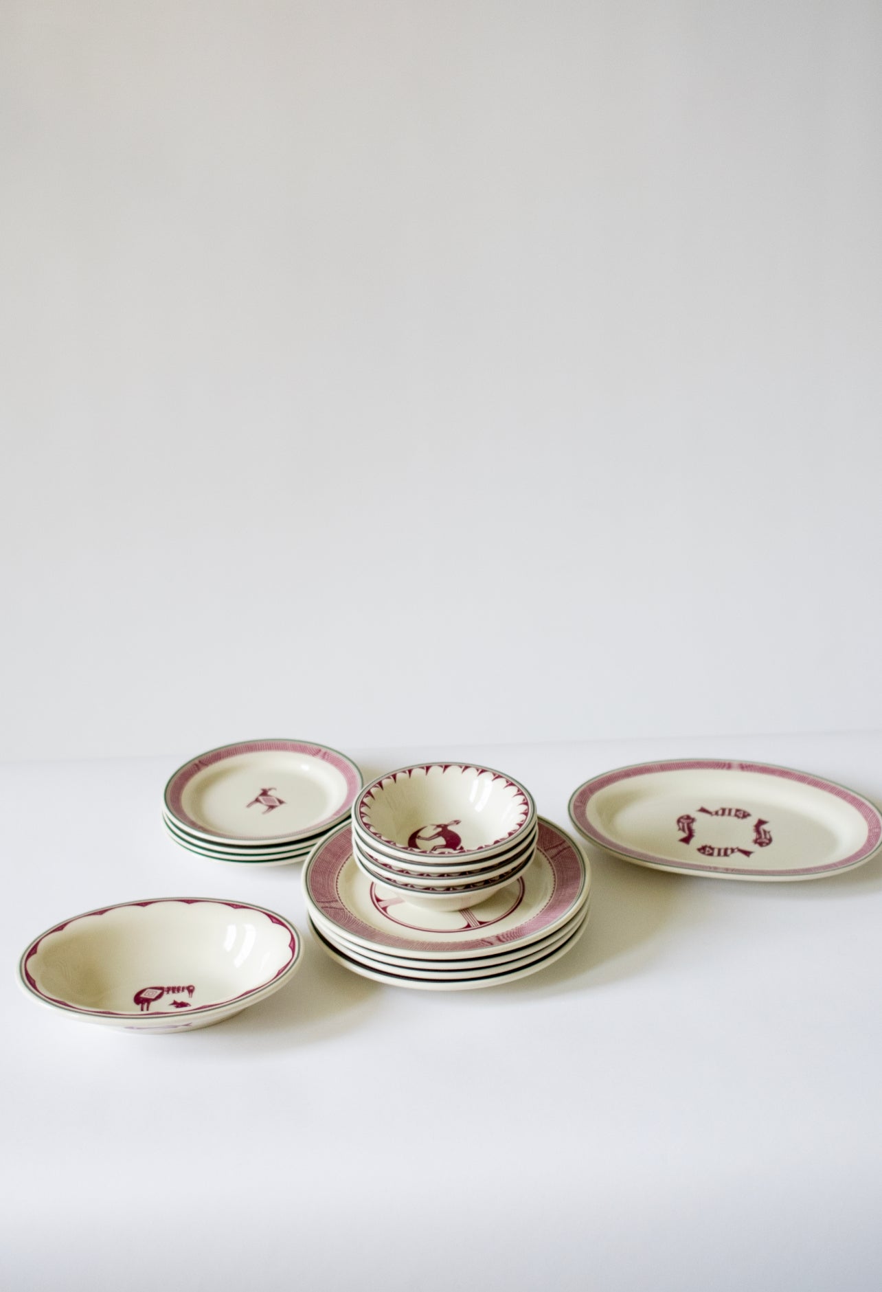 Vintage 14 piece Membreño China