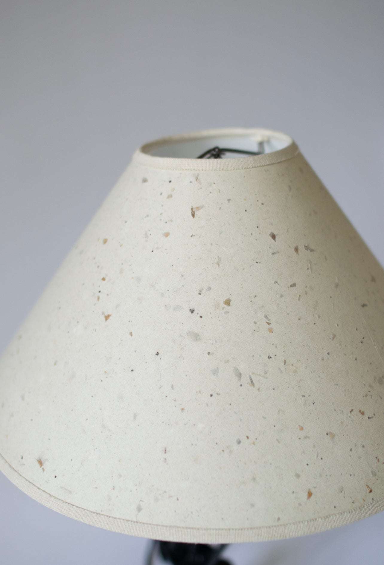 Pair of Metal Lamps with Paper Shade