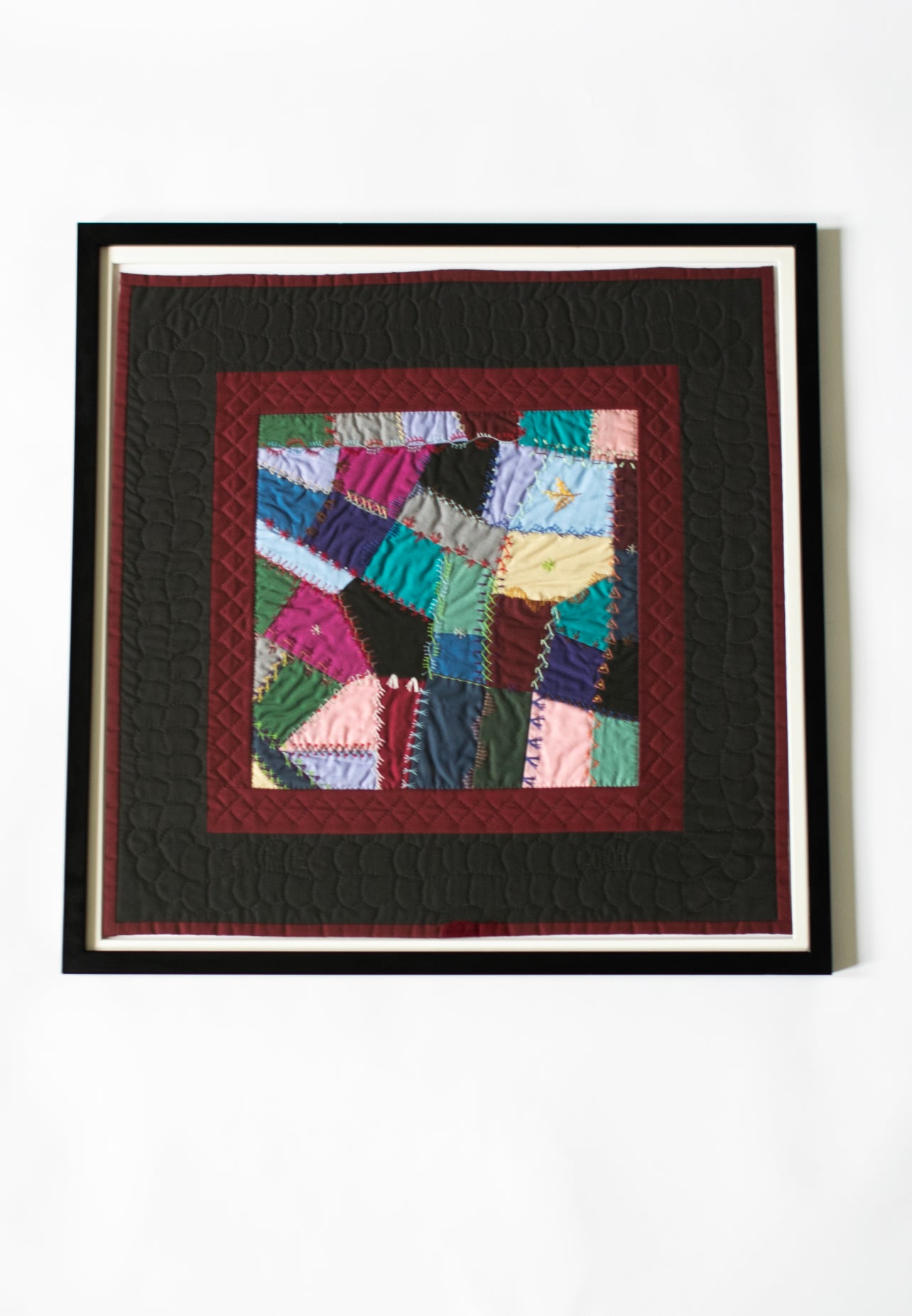 Framed Hand Crafted Primitive Quilt