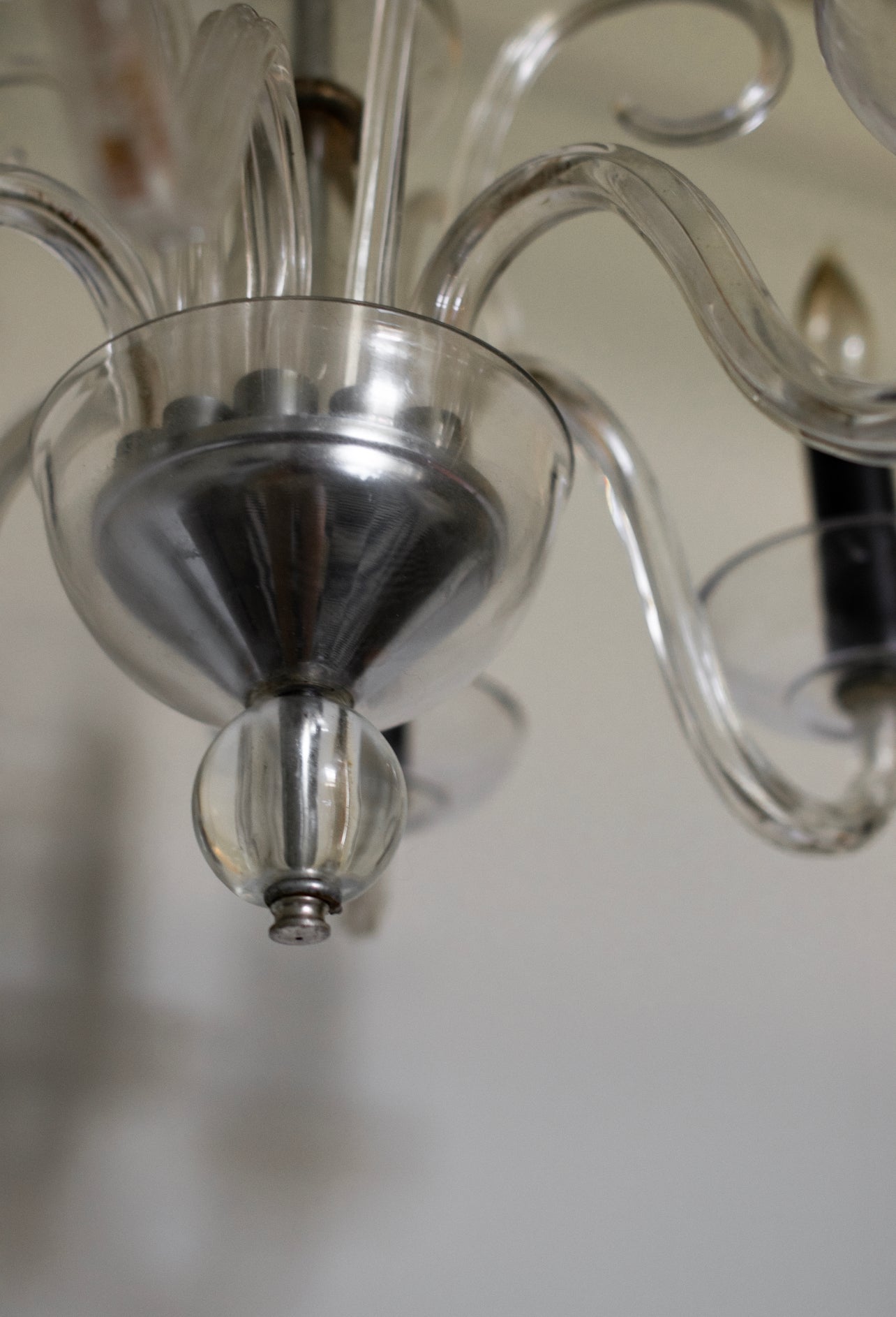 Vintage Crystal Glass Chandlier