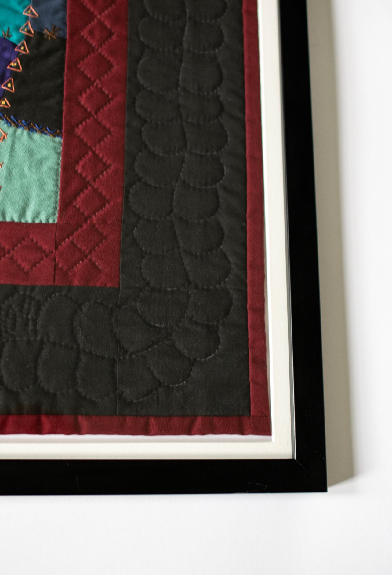 Framed Hand Crafted Primitive Quilt