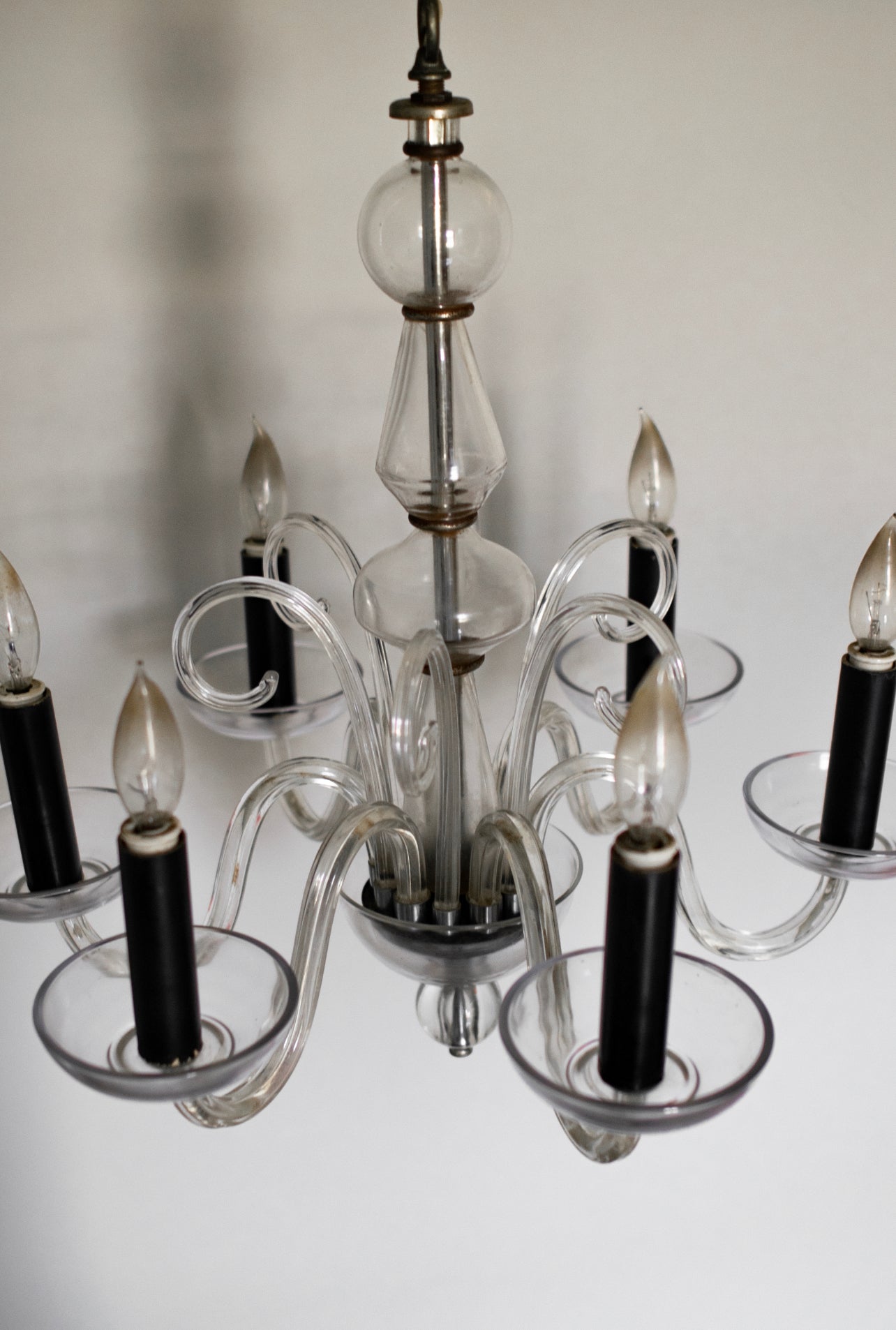 Vintage Crystal Glass Chandlier
