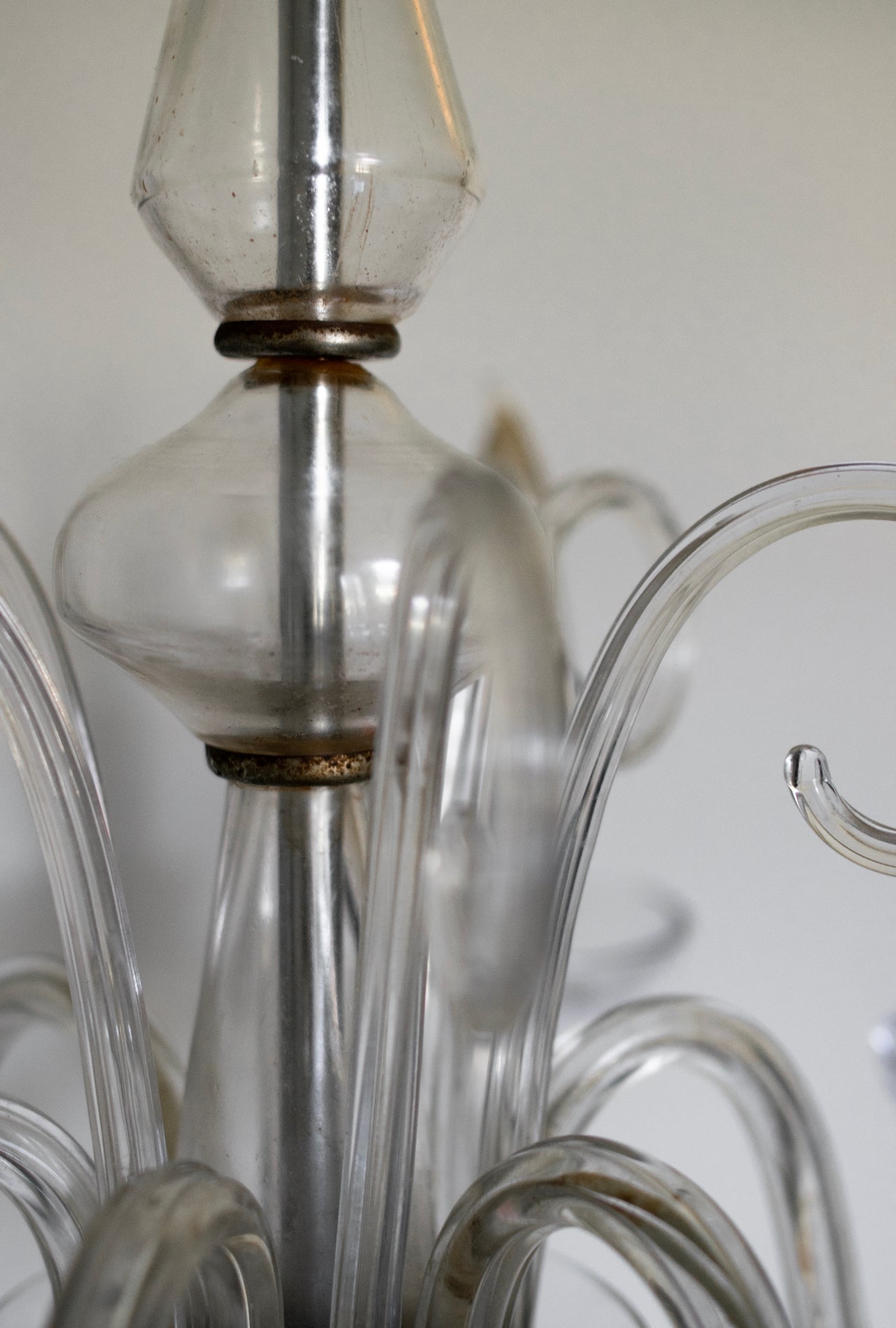 Vintage Crystal Glass Chandlier