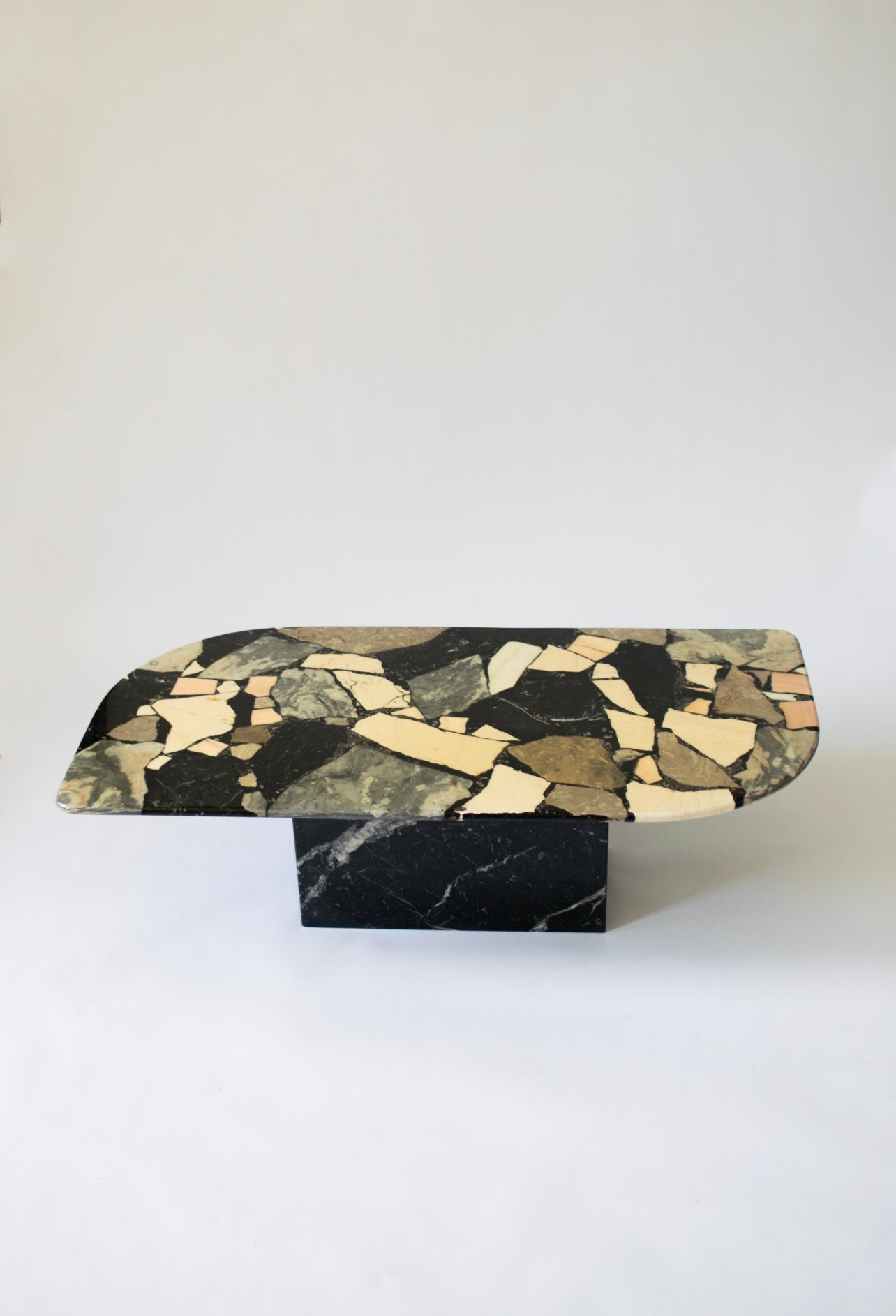 Post Modern Terrazzo Marble and Stone Coffee Table