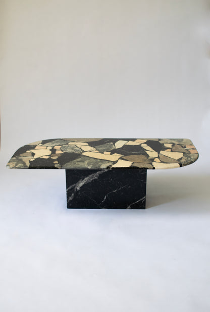 Post Modern Terrazzo Marble and Stone Coffee Table
