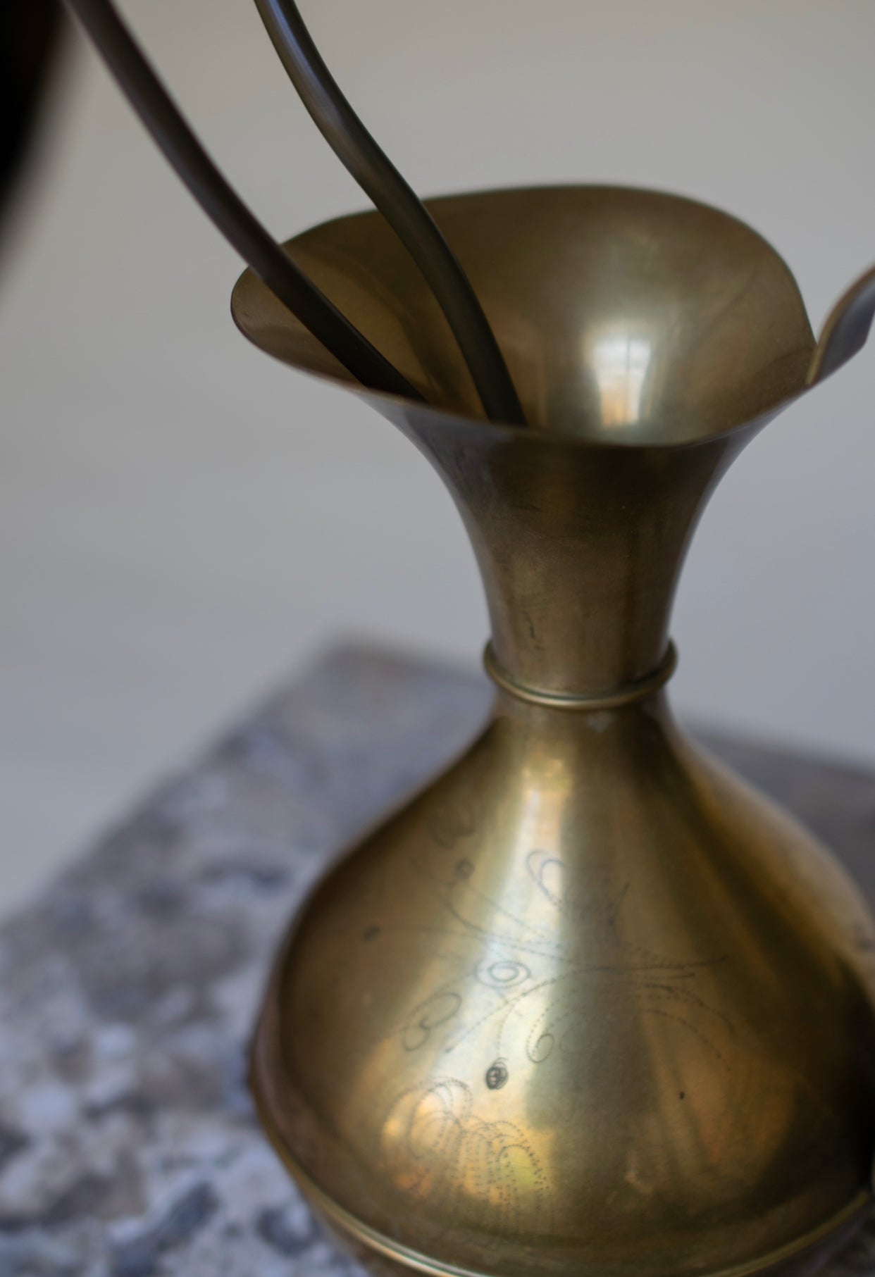 Vintage Italian Brass Vase
